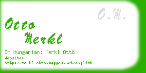 otto merkl business card