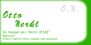 otto merkl business card